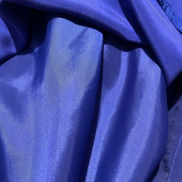 YL By Yair maxi Silk dress cocktail wedding party bride’s Mother blue women’s 12 - Picture 9 of 12